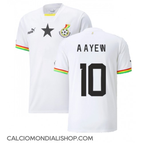 Maglie da calcio Ghana Andre Ayew #10 Prima Maglia Mondiali 2022 Manica Corta